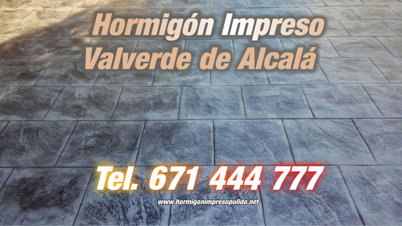Hormigón Impreso Valverde de Alcalá